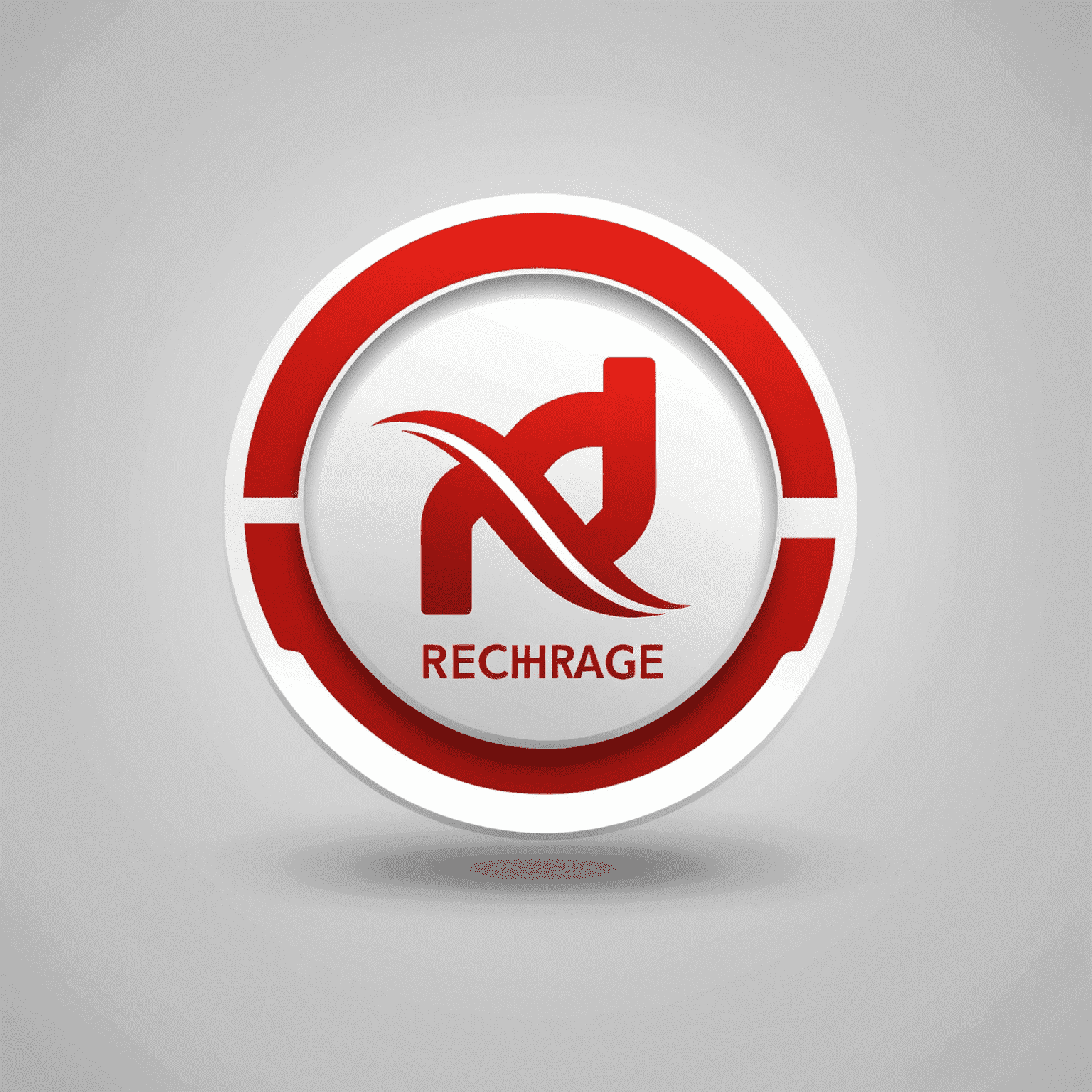 Mobile Recharge company logo in red and white